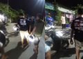 Terpantau Wartawan, Dua Anggota Polres Mabar Terbanting di Aspal Dihantam Pemabuk Di Lalin Langka kabe