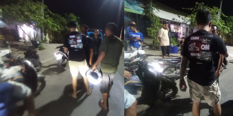 Terpantau Wartawan, Dua Anggota Polres Mabar Terbanting di Aspal Dihantam Pemabuk Di Lalin Langka kabe