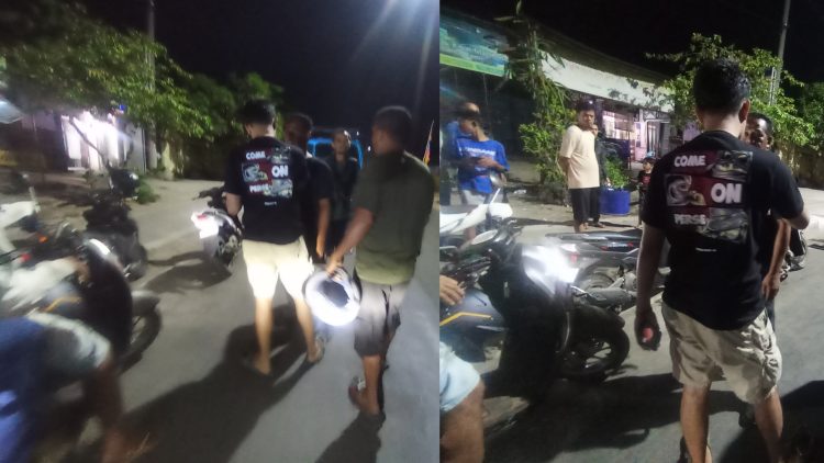 Terpantau Wartawan, Dua Anggota Polres Mabar Terbanting di Aspal Dihantam Pemabuk Di Lalin Langka kabe