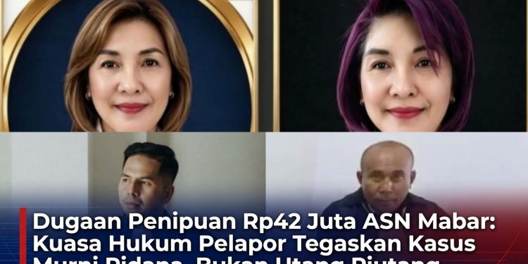 Dugaan Penipuan Rp 42 Juta ASN Mabar: Kuasa Hukum Pelapor Tegaskan Kasus Murni Pidana, Bukan Utang Piutang